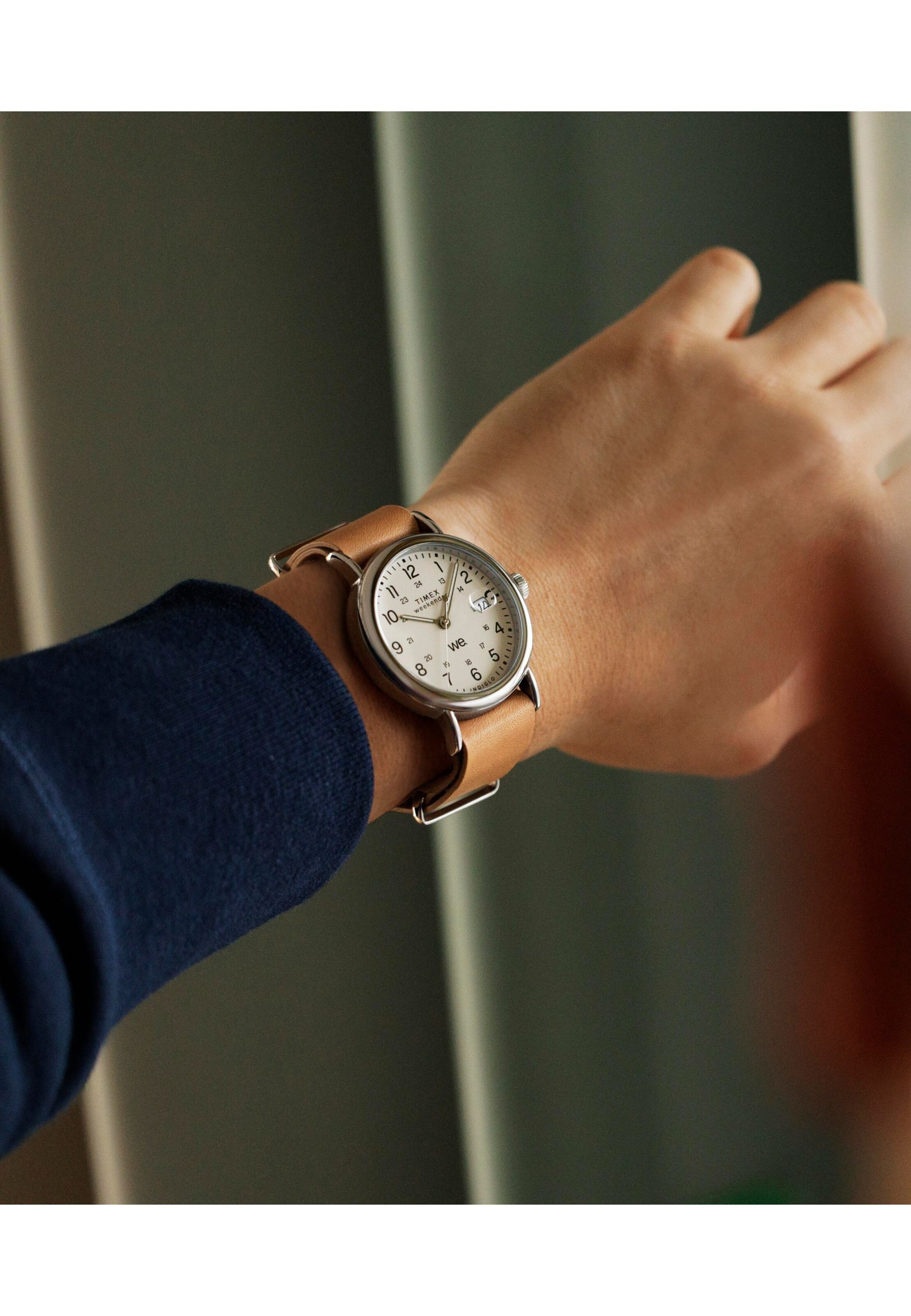 TIMEX Quartz Analog Watch ' Weekender ' in Braun