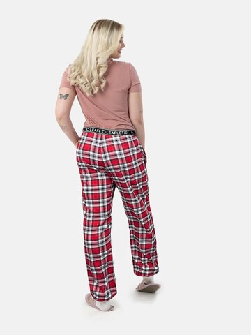 Pantaloncini da pigiama 'Leafletic Women’s Night Wear Long Pajama' di LEAFLETIC in rosso