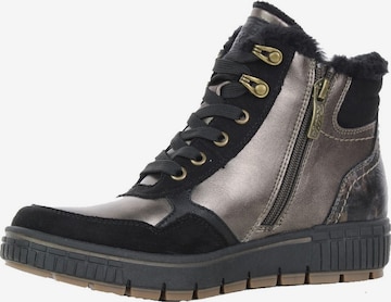 Relife Stiefelette, Weite G ,warm gefüttert in Grau: Vorderseite