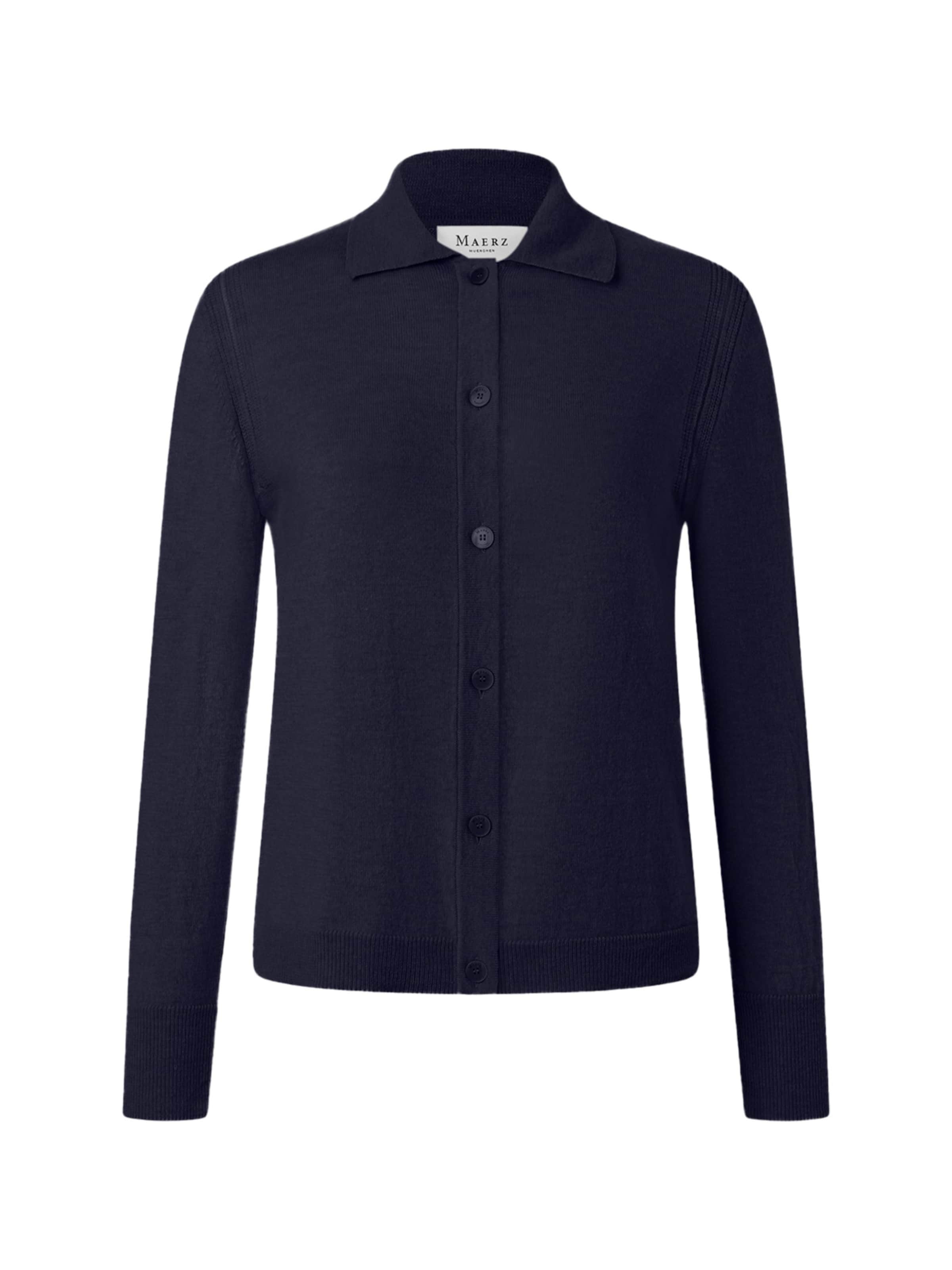 Cardigan '215600' MAERZ Muenchen en bleu : devant