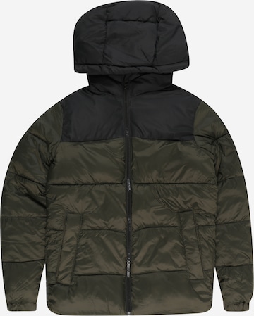 Jack & Jones Junior Winter Jacket 'Toby' in Green: front