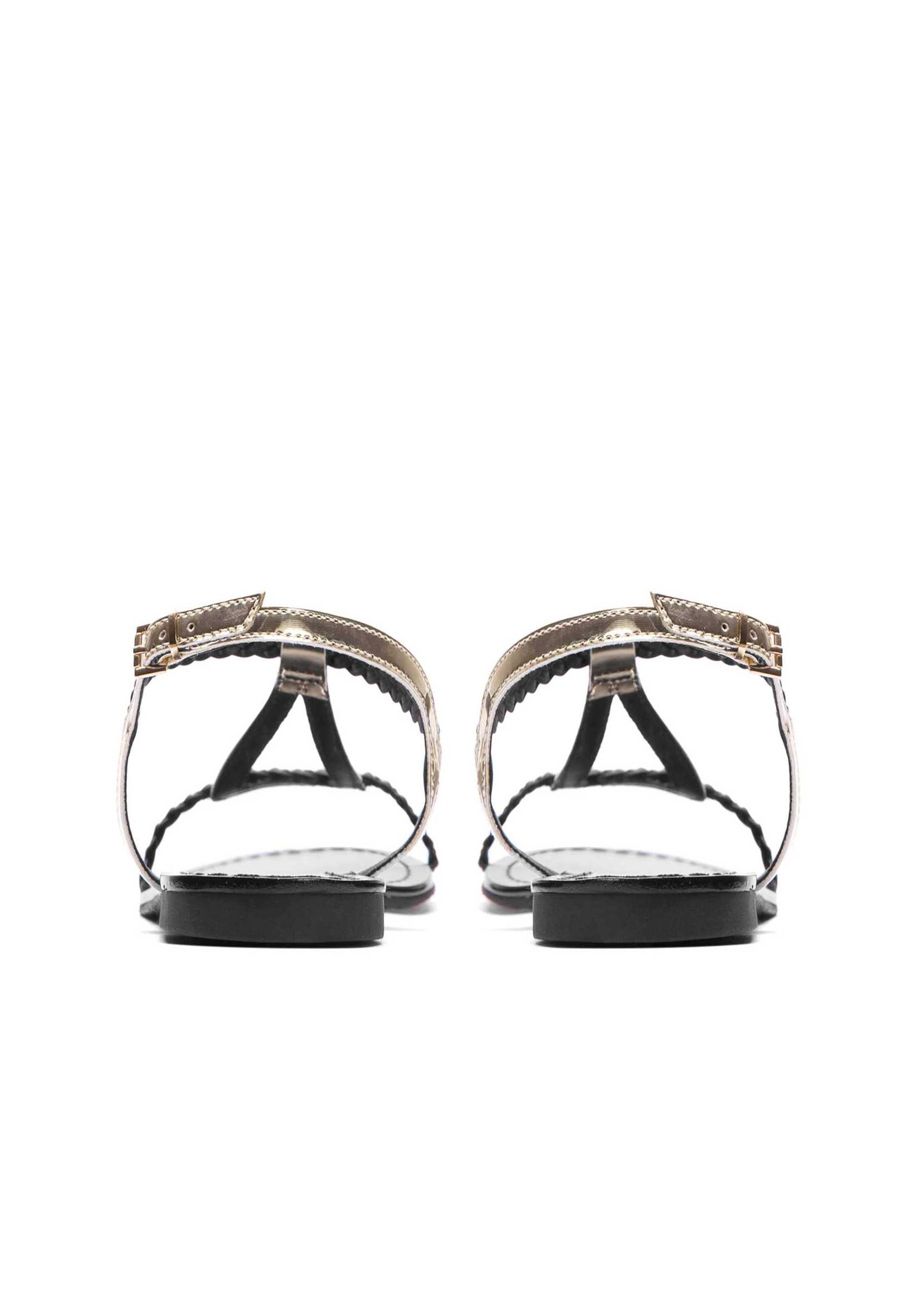 Kazar Strap Sandals in Gold