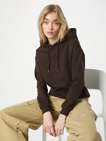 Sweat-shirt Urban Classics en marron : devant