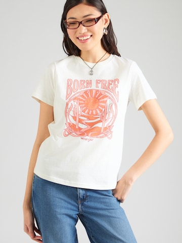 WRANGLER Футболка в Белый: спереди