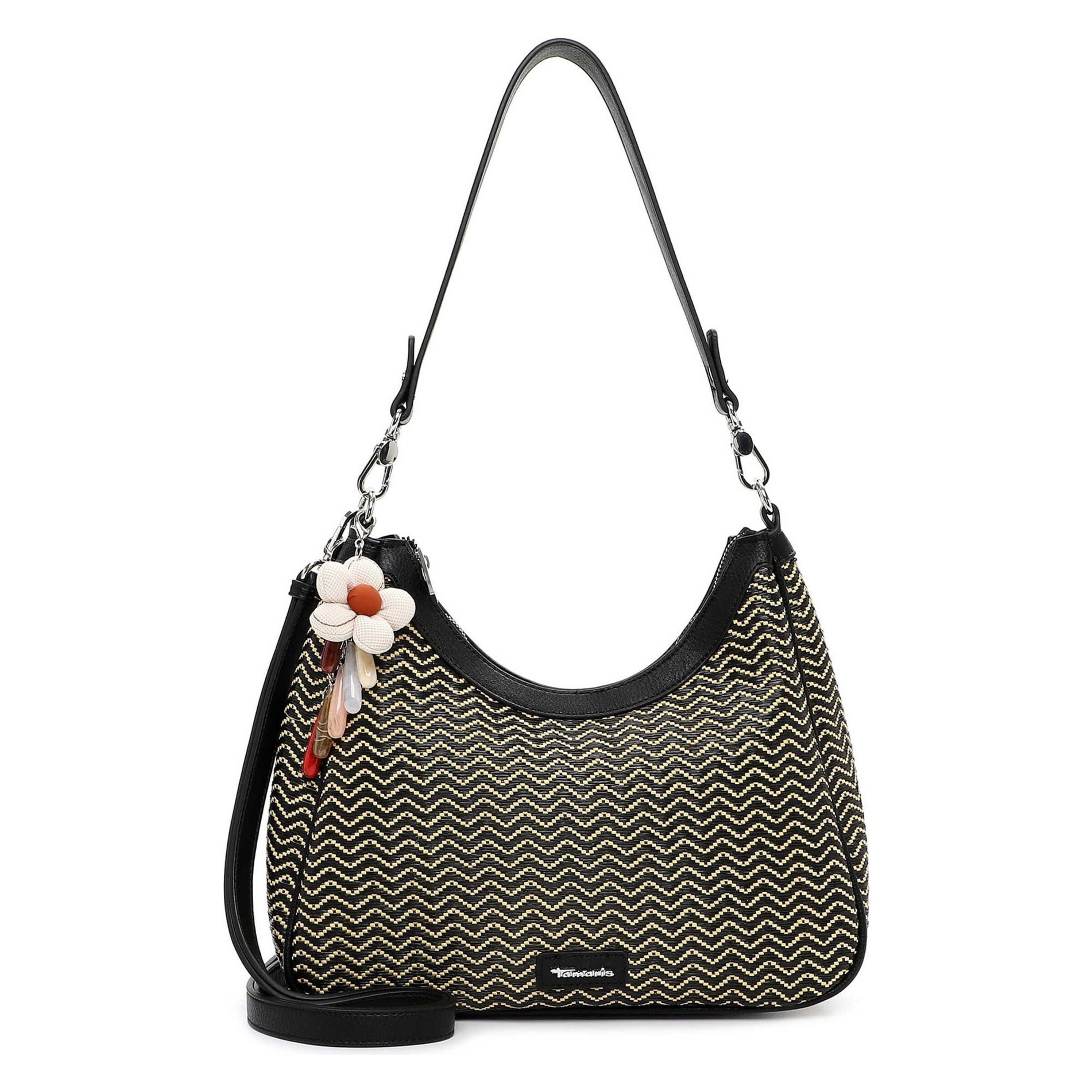 Borsa a spalla 'Konstantina' di Tamaris in nero: frontale