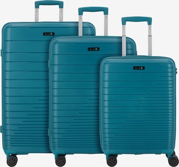 D&N Kofferset in Blau: Vorderseite