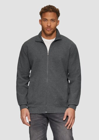 s.Oliver Sweatvest in Grijs: voorkant