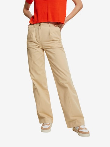 ESPRIT Wide leg Chino in Beige