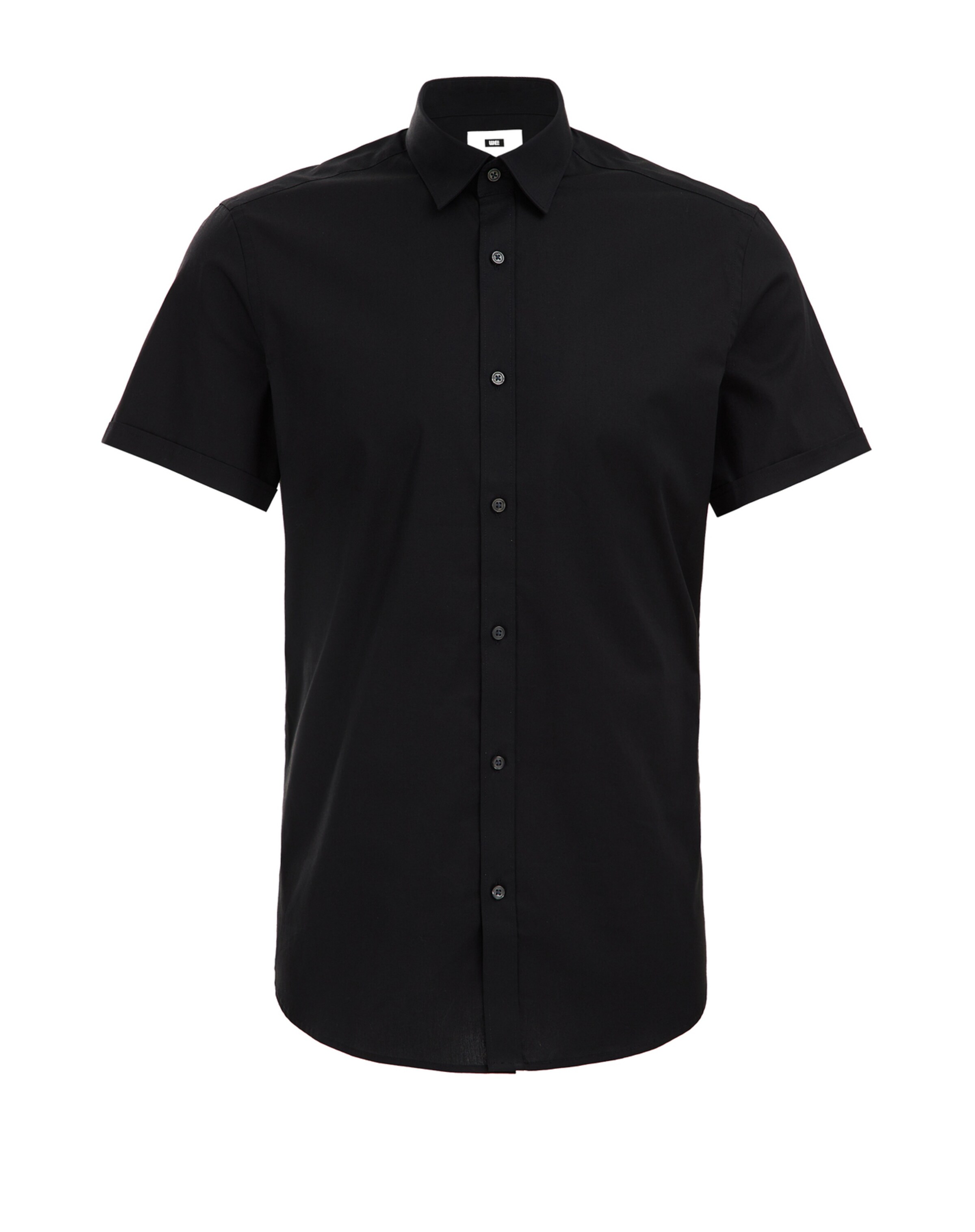 juoda WE Fashion Priglundantis modelis Marškiniai: priekis