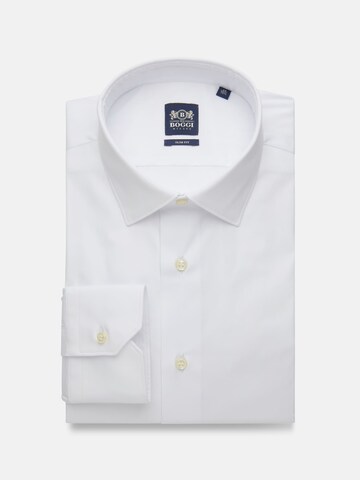 Boggi Milano Slim fit Zakelijk overhemd in Wit