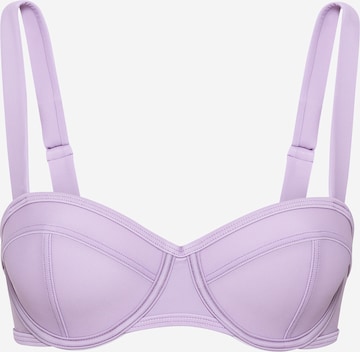 LSCN by LASCANA Balconette Bikini top 'Gina' in Purple: front