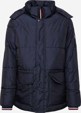 FQ1924 Winterparka 'Jacob' in Blauw: voorkant