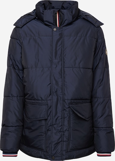 FQ1924 Winterparka 'Jacob' in de kleur Blauw / Rood / Offwhite, Productweergave