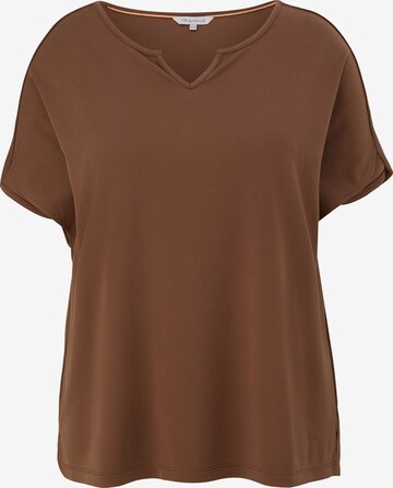 T-shirt TRIANGLE en marron : devant