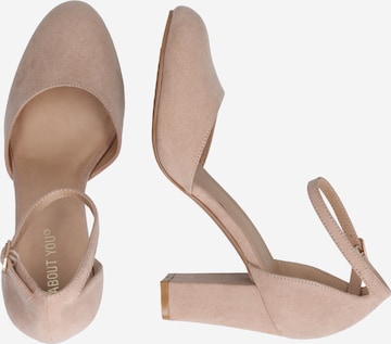 ABOUT YOU - Zapatos con plataforma 'Eva' en beige