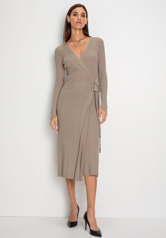 HECHTER PARIS Knitted dress in Beige