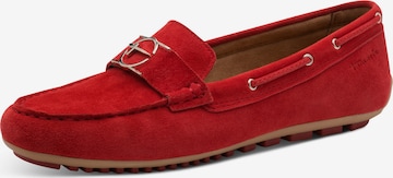 Mocassin Tamaris en rouge : devant
