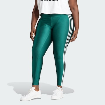 ADIDAS ORIGINALS Skinny Workout Pants in Green: front