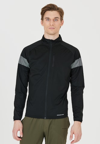 ENDURANCE Athletic Jacket 'Bard' in Black: front