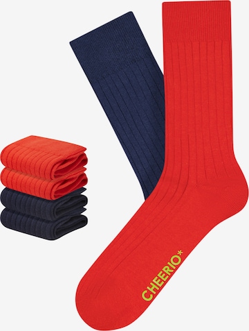 CHEERIO* Socken 'TOUGH GUY' in Blau: predná strana