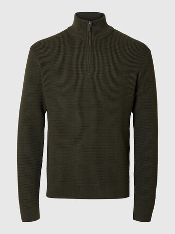 SELECTED HOMME Pullover 'SLHTheo' in Grün