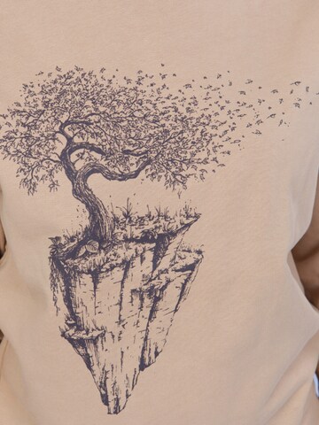 Life-Tree Pullover 'Organic Fairwear Maple Island'‌‌‌‌‌‌‌ in Beige