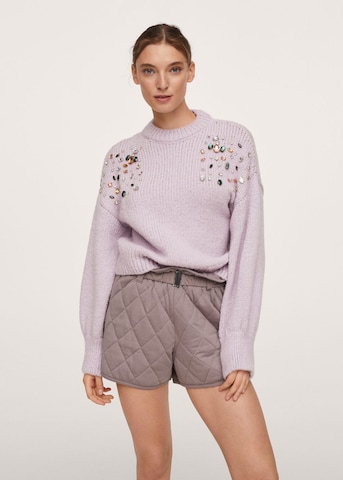 MANGO Sweater 'Corona' in Purple: front