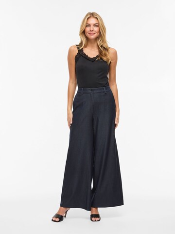 VILA Wide leg Broek 'VIOfala' in Blauw