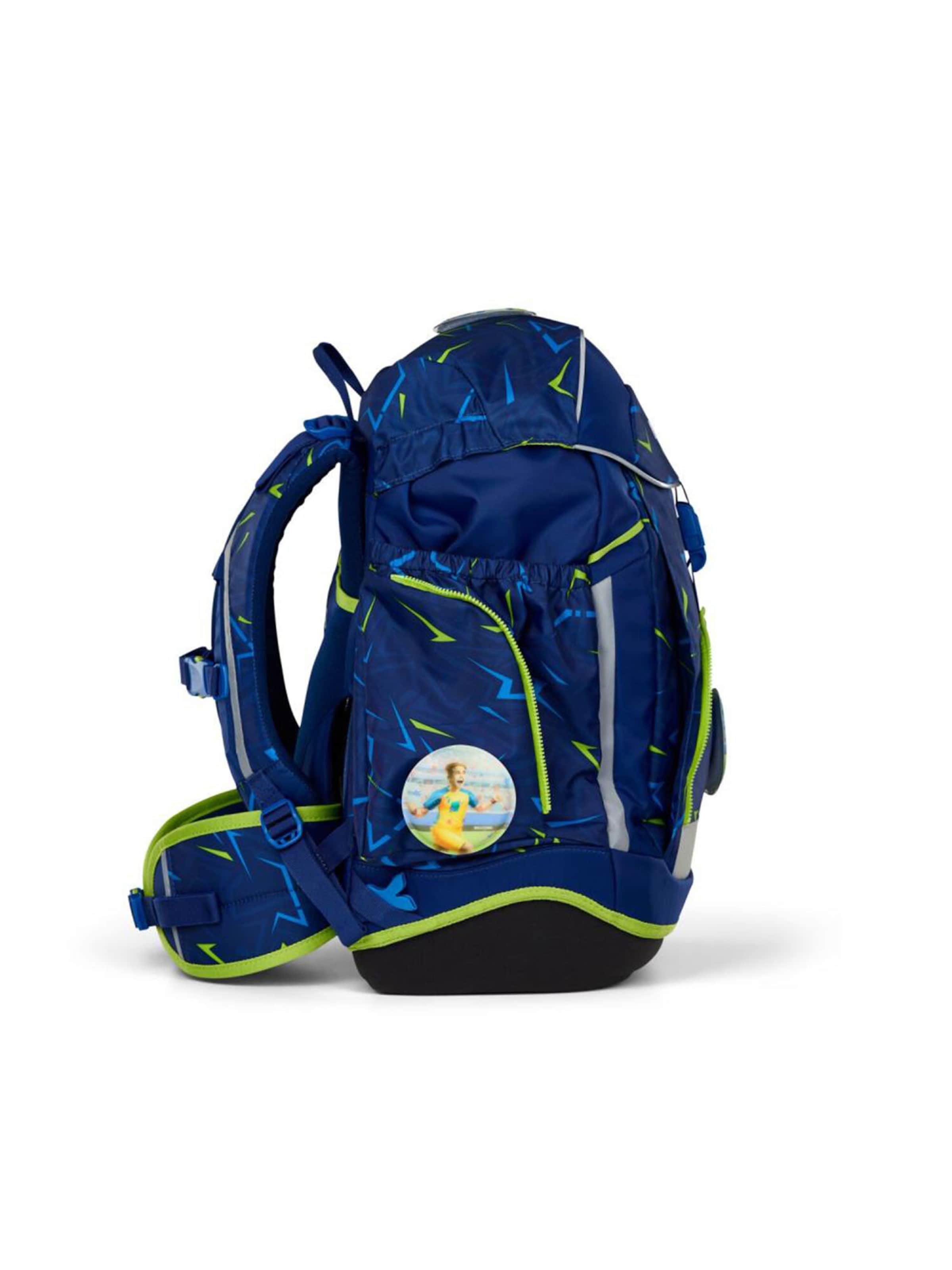 ergobag Backpack 'Maxi Schulrucksack Set 6tlg.' in Blue