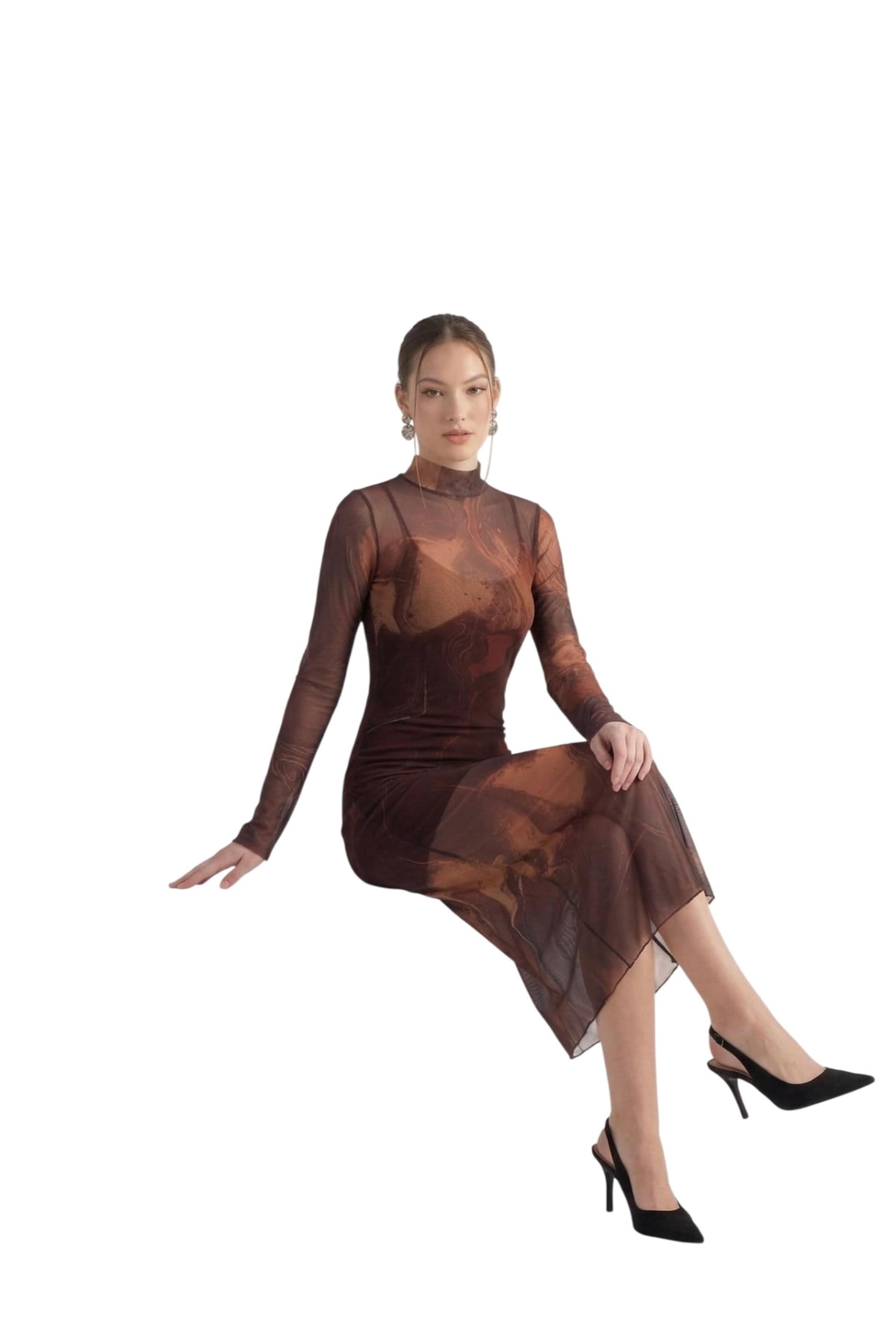 Robe HOLLY LOLLY en marron