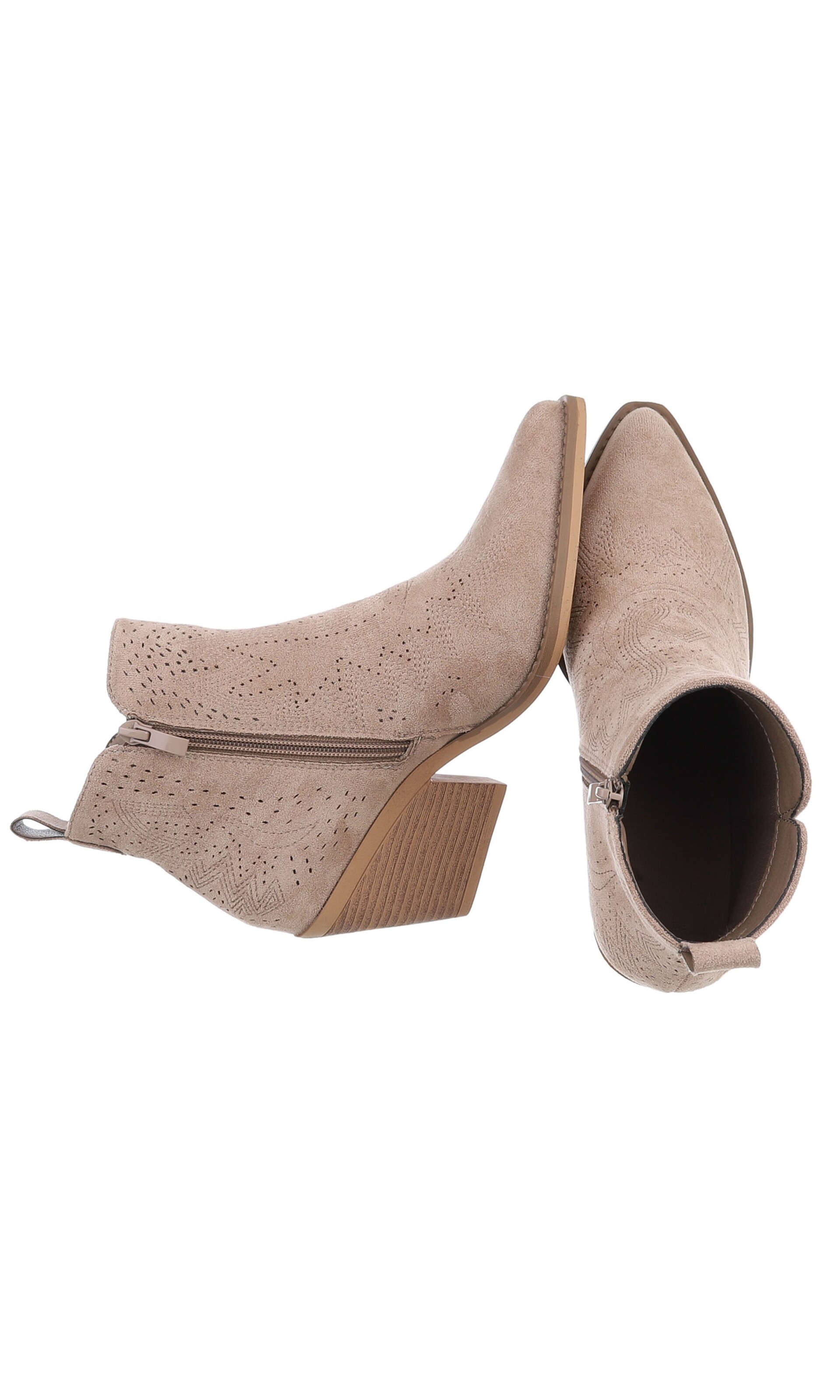 Ital-Design Cowboystiefel in Braun