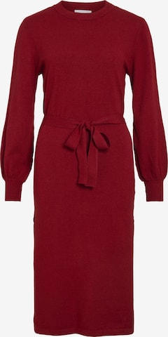 VILA Knit dress in Red: front