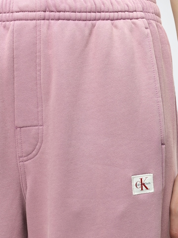 Calvin Klein Jeans Wide leg Παντελόνι σε ροζ