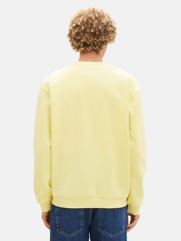 TOM TAILOR DENIM Sweatshirt in Yellow