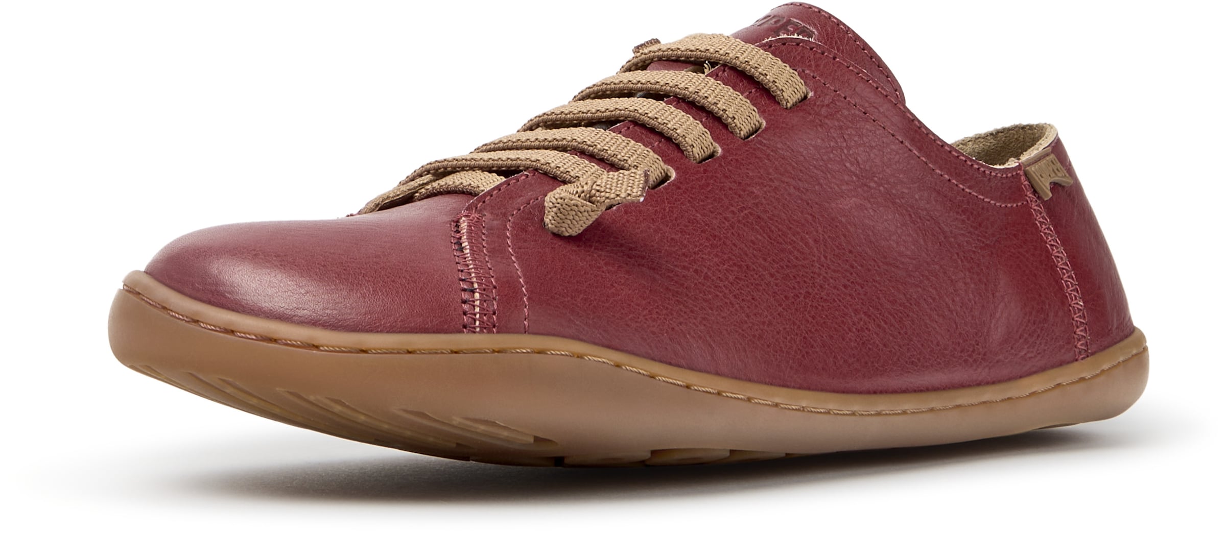 Baskets basses 'Peu Cami' CAMPER en rouge : devant