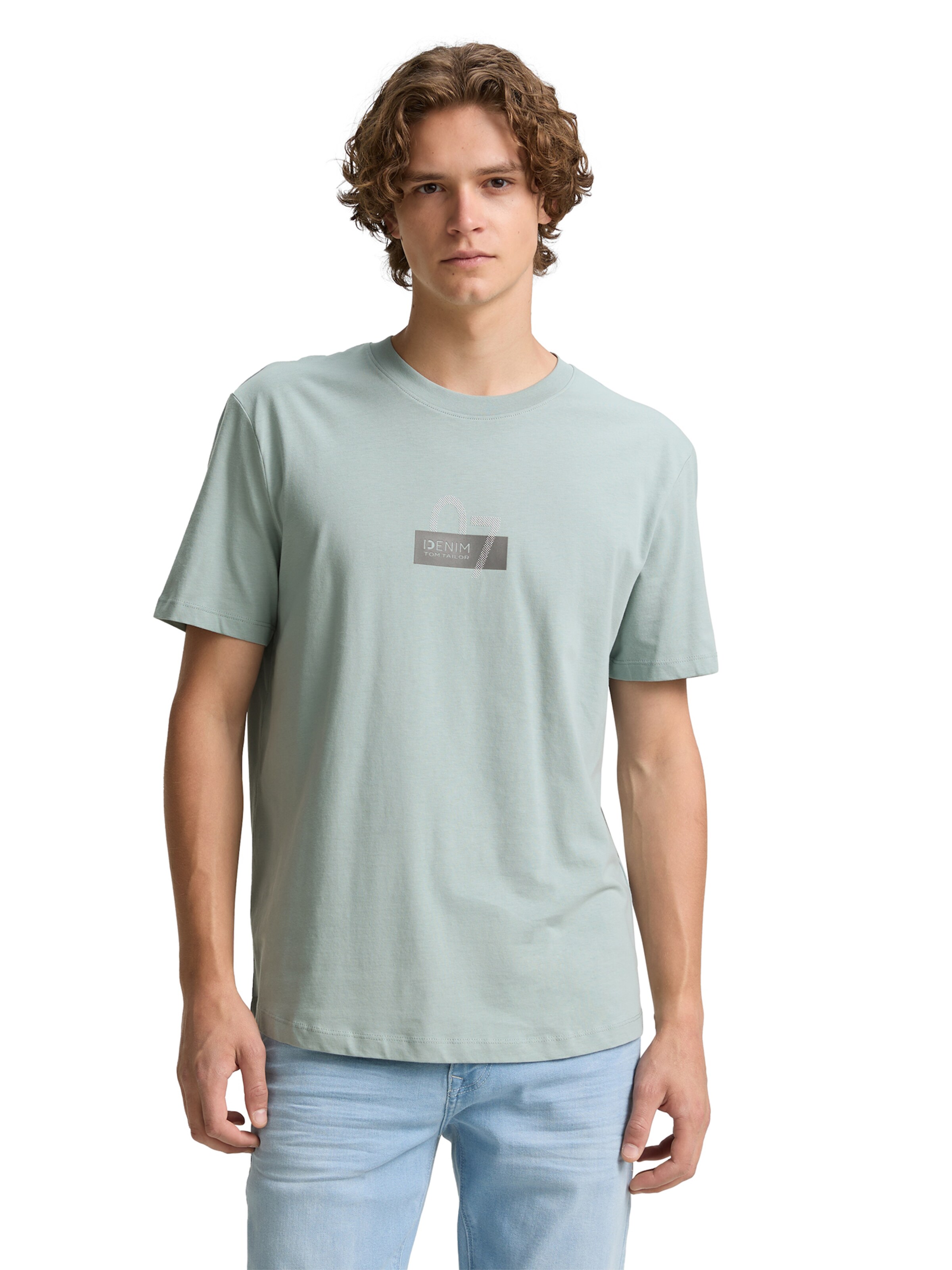 TOM TAILOR DENIM Shirt in Blue: front