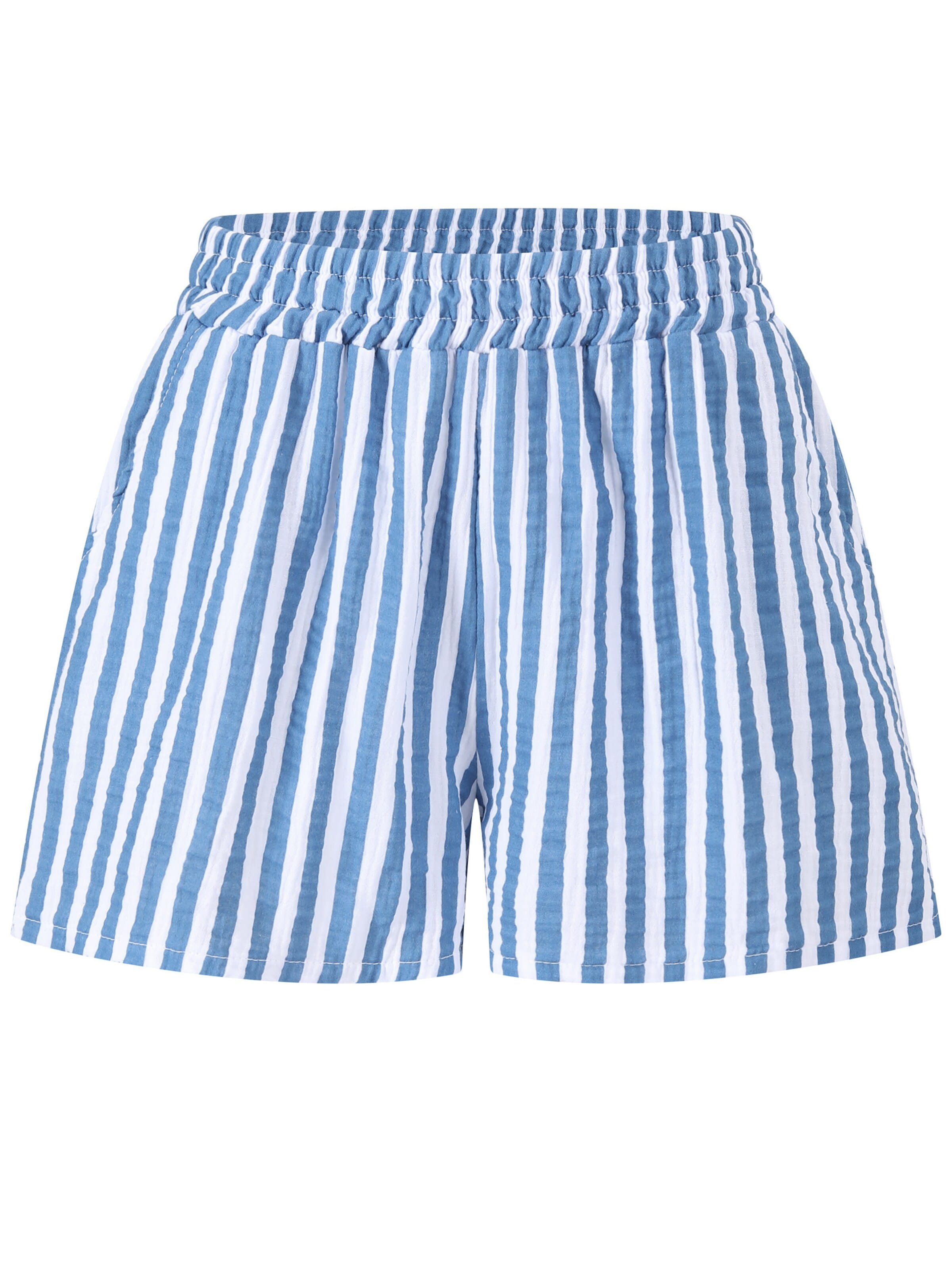 SASSYCLASSY Trousers in Blue: front