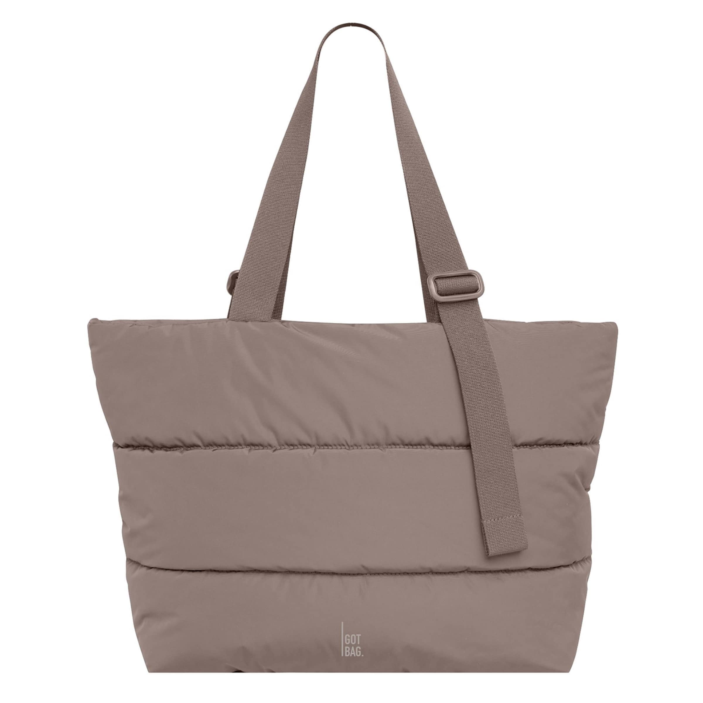 Shopper 'Puffer' di Got Bag in marrone: frontale