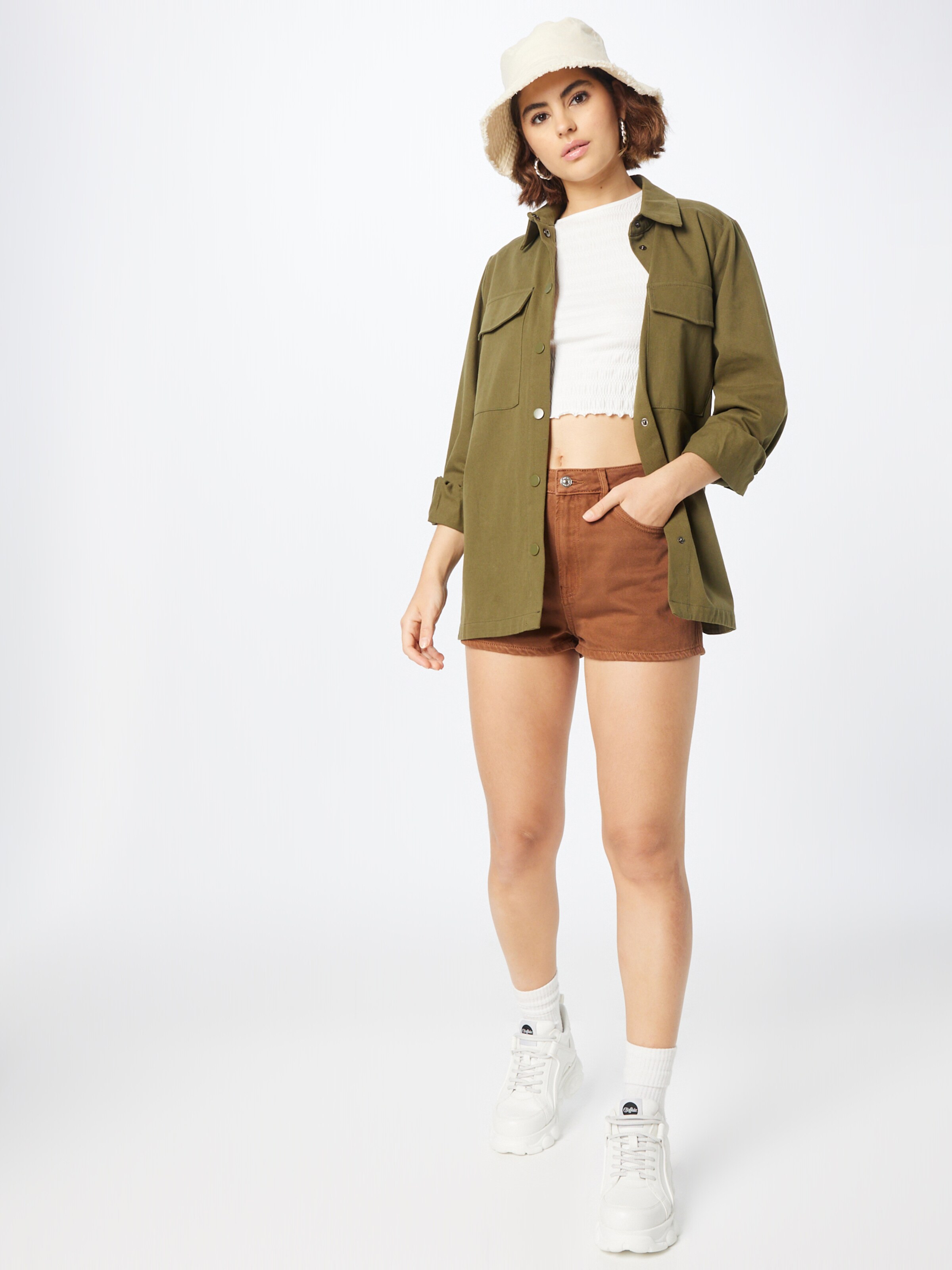 Frauen Große Größen Pimkie Shorts in Braun - HO41129 Frauen Große Größen Pimkie Shorts in Braun - HO41129