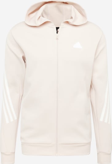 ADIDAS SPORTSWEAR Sportsweatjacke 'Future Icons' in beige / weiß, Produktansicht