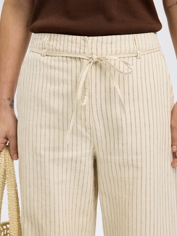 SELECTED FEMME Loosefit Byxa 'SLFJohanne' i beige