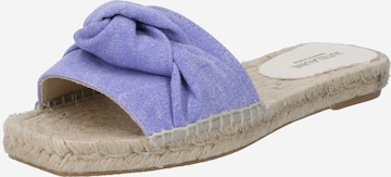 JUTELAUNE Mules in Purple: front