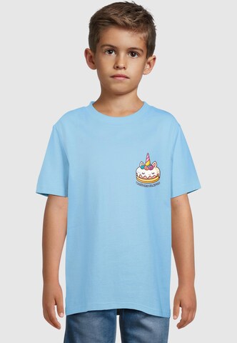 T-Shirt 'Unicorn Flavor' Merchcode en bleu : devant