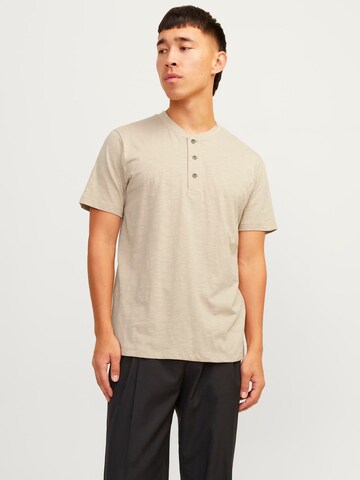 JACK & JONES - Camiseta 'JJBlunixs' en beige: frente