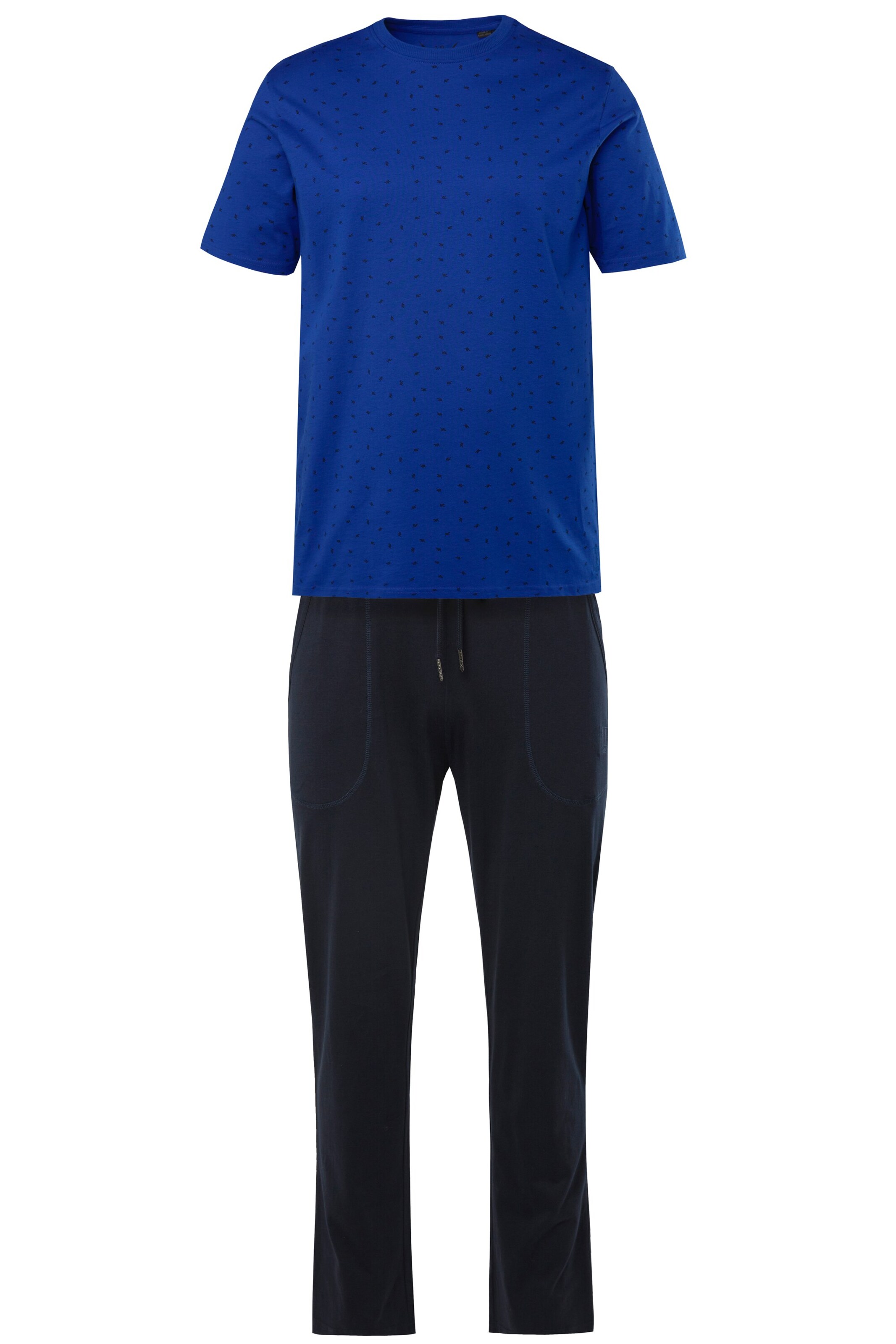 JP1880 Pyjama lang in Blau: Vorderseite