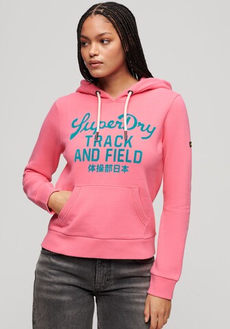 Superdry Sweatshirt in Roze: voorkant