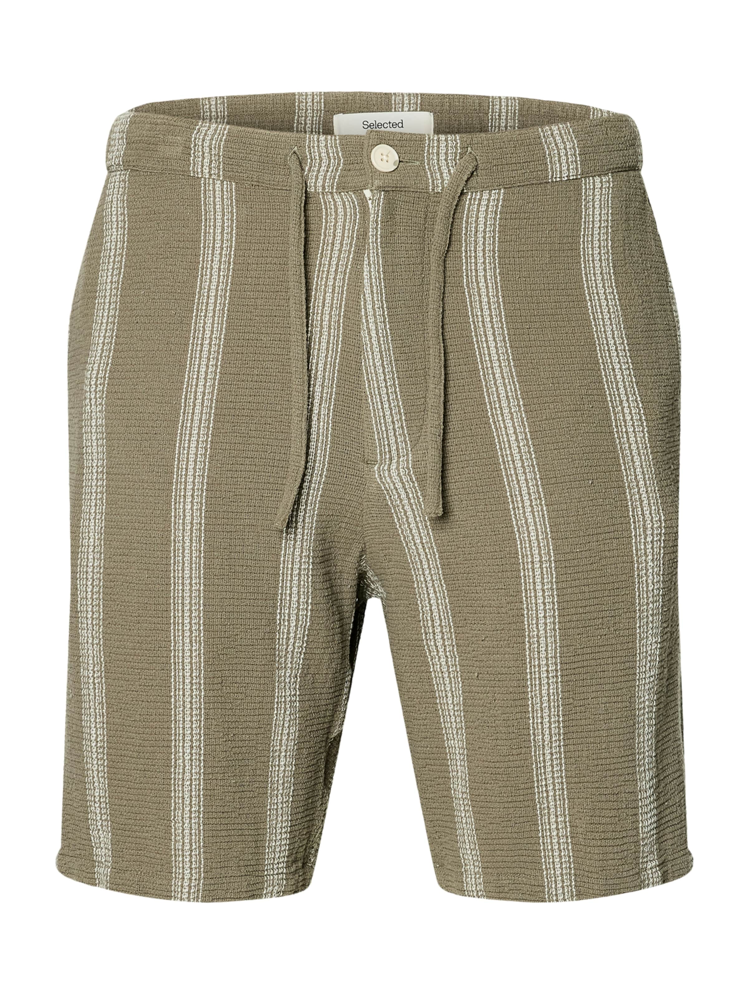 sár színek / fehér SELECTED Nadrág 'SLHSAL', Termék nézet