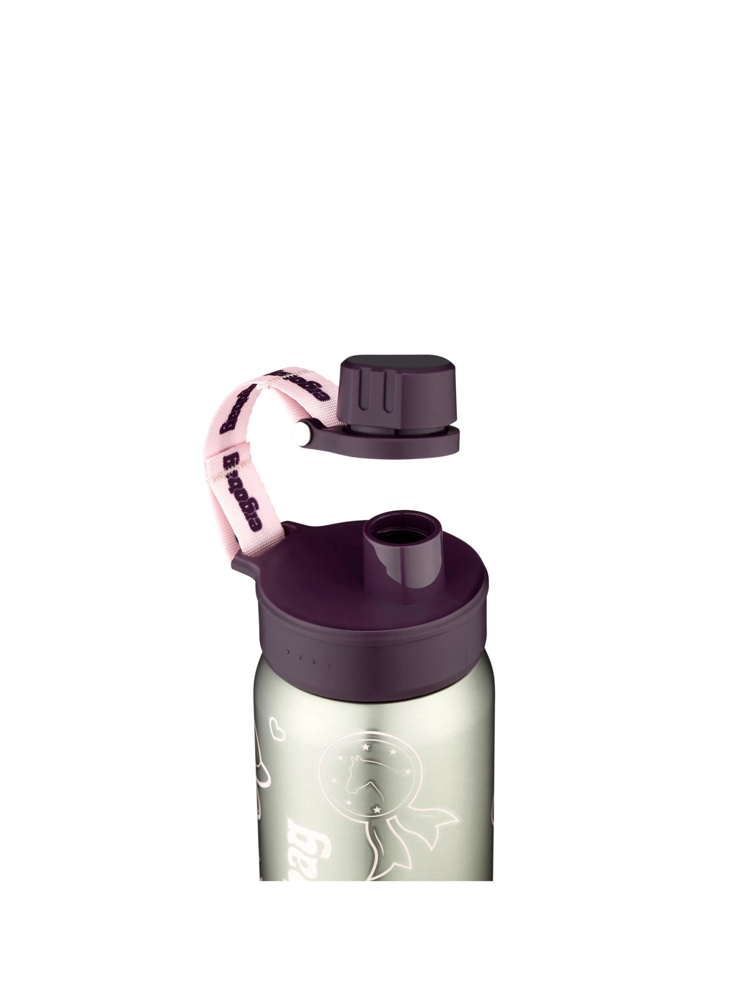 ergobag Drinking Bottle 'Trinkflasche Edelstahl Trinkflasche' in Purple
