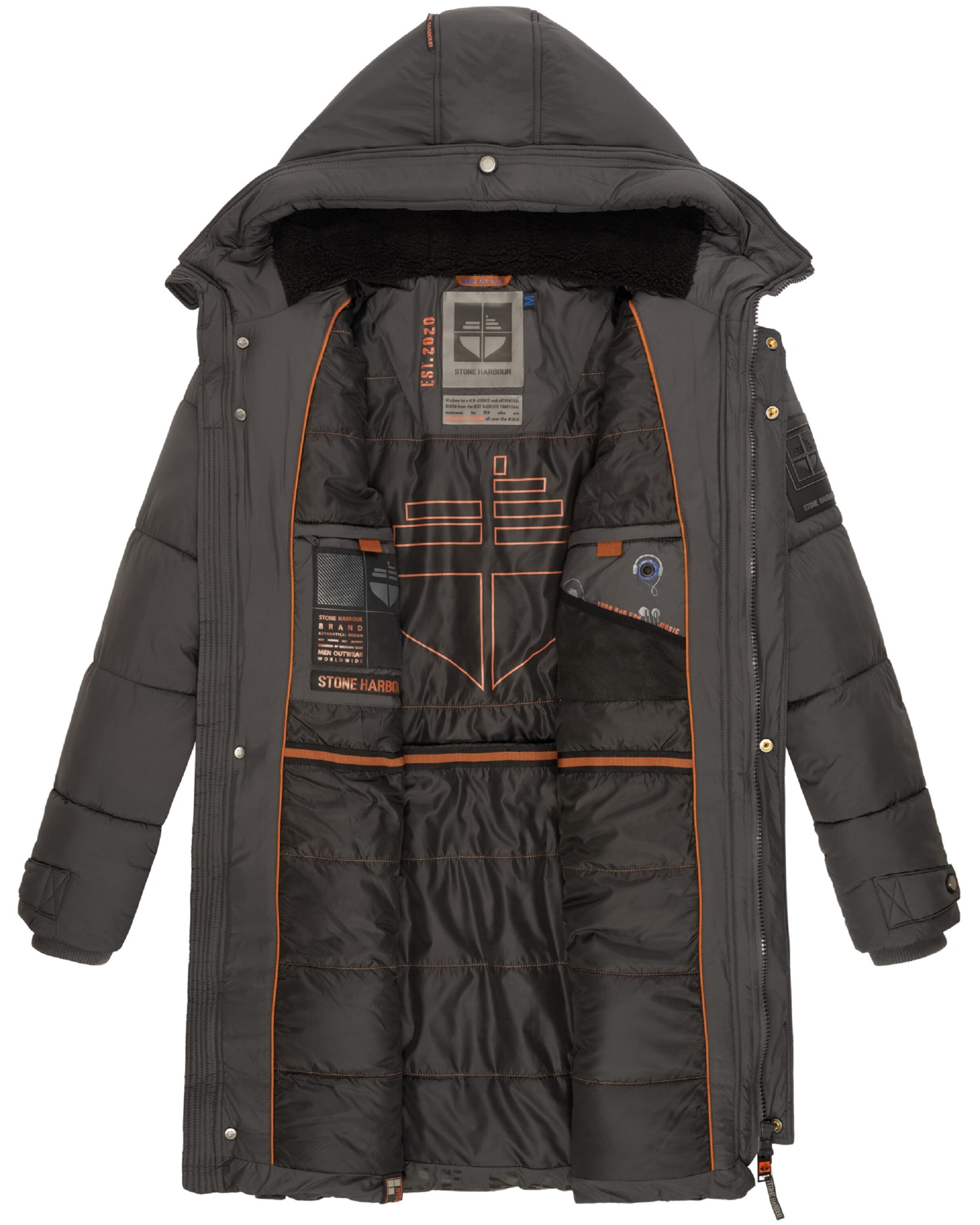 STONE HARBOUR Talveparka 'Beviis', värv hall