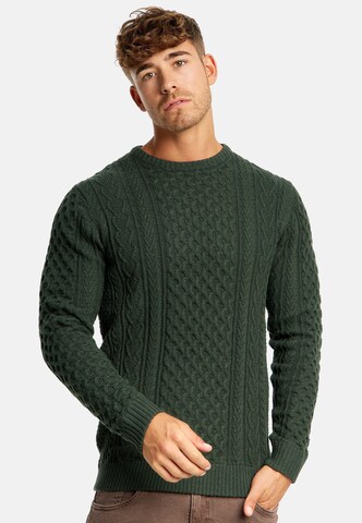 INDICODE JEANS Trui in Groen: voorkant